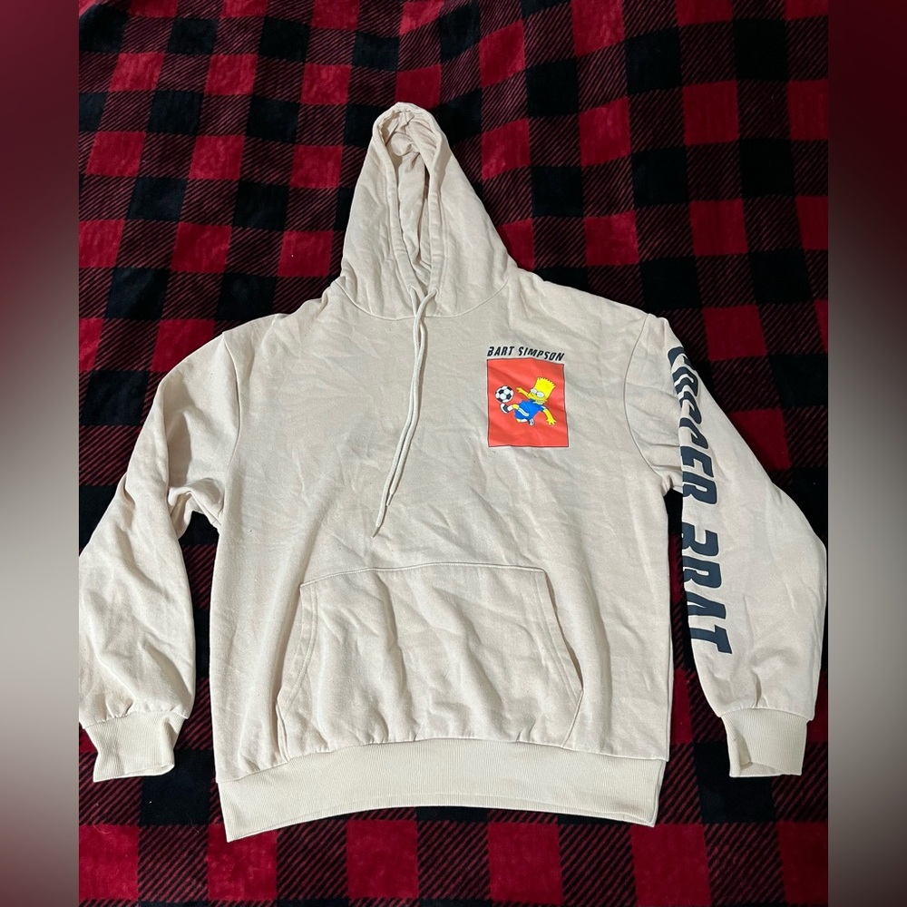 The Simpsons Bart Soccer Hoodie Mens XL Soccer Bart